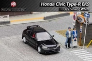 Focal Horizon FH 1:64 Civic Type-R EK9 White Sier Black limited999 Diecast Model Car