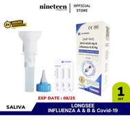 LONGSEE 3in1 Covid-19 Home Self Test Kit &amp; Influenza Test Kit (1 Test)