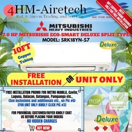4HM 2.0 HP MITSUBISHI DELUXE INVERTER SPLIT TYPE AIRCON SRK18YN-S/SRC18YN-S