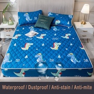 Waterproof Mattress Protector Bedding Fitted Bedsheet Thicked Bedsheet Single / Queen / King  Size Mattress Topper