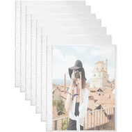 25 Pack Refill Sheets, 50 Photo Sleeves 6x8, 8 Ring Binder Pockets, Each Page Holds Two Pictures, Ar