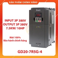 Inverter in 3 Phase 380VAC to 3 Phase 380V, capacity 7.5kw - 10HP, GD20-7R5G-4