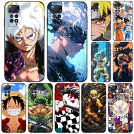 Case For Xiaomi Redmi Note 11 Pro 5G 4G Global Case Red mi Note 11 11pro Silicon Phone Back Cover black tpu case Japanese Adventure Anime