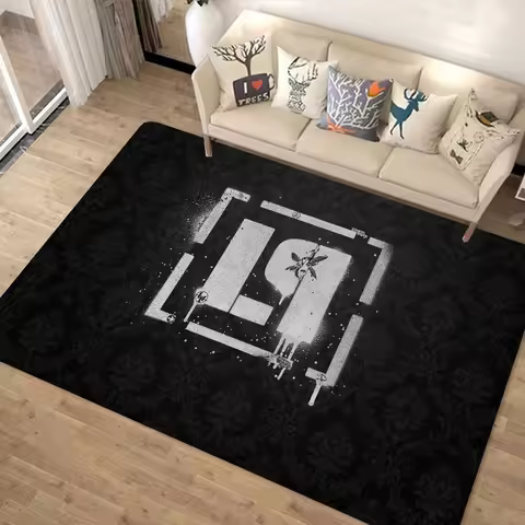 Rock Band L-Linkin Park Bathroom Mat INS Style Soft Bedroom Floor House Laundry Room Mat Anti-skid W