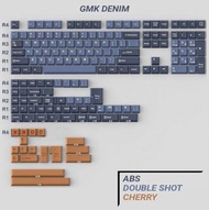 丹寧鍵帽 全套173鍵 CHERRY原廠高度 ABS二色成型工藝 RGB不透光 水口出廠已處理 適用市面多種配列機械鍵盤 GMK Denim Clones ABS Keycaps (not inclu