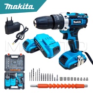 MAKITA สว่านไร้สาย 359 V 3ระบบ แบต 2 ก้อน สว่านไฟฟ้ากระแทก Brushless motor ถูกสุด