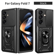 For Samsung Z Fold 7 5G Case Slide Lens Protector Armor Phone Cases For Galaxy Z Fold 7 Z Fold 7 Mag