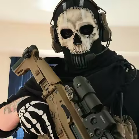 NEW Ghost Mask 2026 COD Cosplay Airsoft Tactical Skull Full Mask
