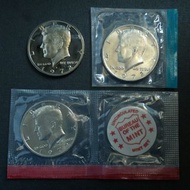 1972年 一套三枚 美國甘迺迪半美元硬幣 (10-0)