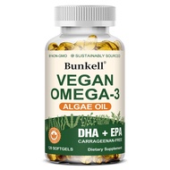 Vegan Omega-3 Algae Oil | Plant-Based DHA & EPA | Sustainably Sourced | Heart Brain & Eye Health | F