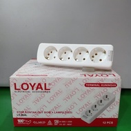 LOYAL LY904L Socket Out Bow Electrical Plug + LED Light SNI Brass Terminal 904L