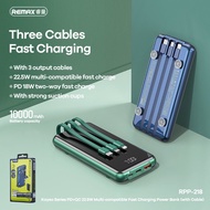 REMAX Kayeo Series RPP-218 22.5W PD + QC Sucked-Type Fast Charging 10000mAh Built-In Cable Power Bank