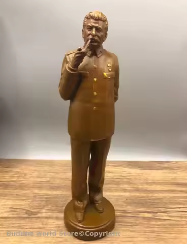 Collection World War II Soviet Russia leader Revolutionist Joseph Stalin Bronze sculpture statue Mos