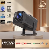 HY320 Pro Projector Android 13.0 4K WiFI Portable Projector Mini Mobile Projector Smart Android LCD 
