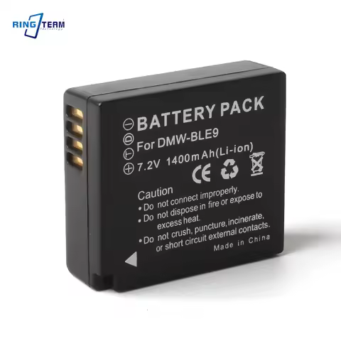 DMW-BLE9 BLE9E Battery for Panasonic Lumix DMC TZ100, TZ80, LX100, DMC-GX7, DMC-GX80 GX9 DC-TZ90 Cam