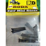 HITAM 3 Cm Black L Bolts (Contains 4) - 666A6D - Original Genuine