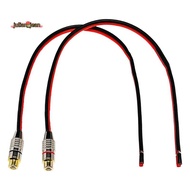 Speaker Wire 14 AWG with Phono  Female Jack, 2 Channels