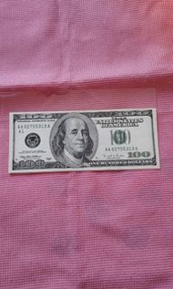 錯版100圓美金一張