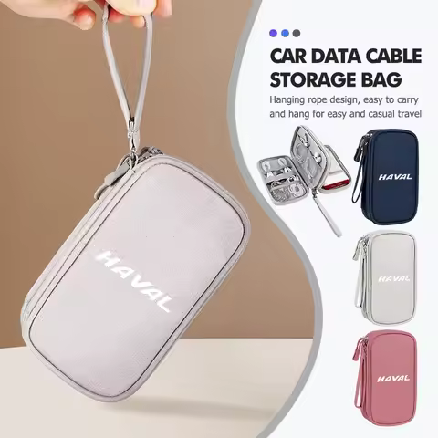 For Haval Car Portable Cable Bag Multi Layer Electronic Accessories Pouch Jolion F7 H6 H1 H2 H3 H4 H
