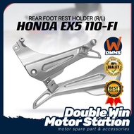 HONDA EX5 110-FI REAR FOOT REST HOLDER (R/L) SILVER GREY EX5DREAM110FI EX5DREAM 110FI EX5110FI EX511