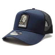 New Era 9Forty "Doomed" Navy/Black A-Frame Trucker Cap