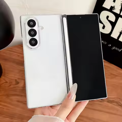 Transparent Hard Phone Case For Samsung Galaxy Z Fold8 Ultra Fold7 Fold6 Fold5 Shockproof Magnetic P