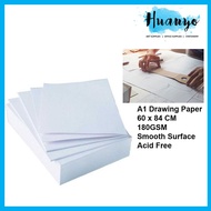 [HUANYO] Artist Thick Drawing Paper 140gsm / 180gsm A1 Size / 60 x 84 CM Loose Sheet (10pcs/roll)