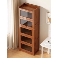 Bookshelf Back Wall Simple Anti-dust Locker Gap Floor-length Household Shelf Bookcase Storage A8L St