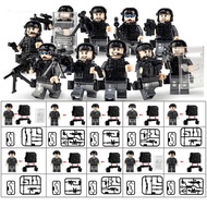 10ชิ้น/เซ็ตSWAT Minifigures Legoingของเล่นบล็อกตัวต่อของเด็กเพื่อการศึกษาของขวัญ