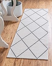 Unique Loom Decatur Collection Trellis Geometric Contemporary Ivory/Gray Runner Rug (2' 2 x 7' 4)