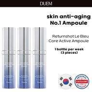 [DUEM] Return Shot LeBlue Core Active Ampoule 15ml*3ea Peptide, Amino Acids, 5GF Complex / Aging Car