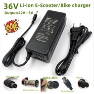【HOT】 36V E-bike Battery Charger Output 42V3A for Electric Lithium Battey with Cooling fan