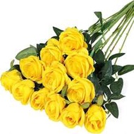 1/5/10/12/20pcs Yellow Pink Fuchsia White Orange 20 Inch Valentine's Day Gift Artificial Roses, Prem