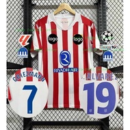 [Fans Issue] 25 26 Atl-eti-co M-adri-d HOME GRIEZMANN J.ALVAREZ Soccer Jersey  Football Shirt men