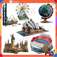 Disney Castle Hogwarts Castle Globe 21058/10299/10284/10234 Compatible with LEGO DIY assembled building blocks children's toy gifts