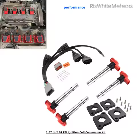 1.8T To 2.0T FSI R8 Ignition Coil Conversion Harness Kit CoilPacks Kit FOR 1997-2001 Audi A4 B5 1999