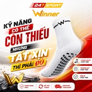 Winner 247SPORT anti-slip soccer pickleball sports socks, breathable, stretchy, high quality knitted