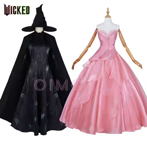 Wicked Glinda Cosplay Costume Elphaba Adult Carnival Uniform Anime Halloween Party Costumes Masquera