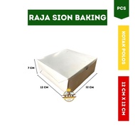 Cake Box Plain Snack Box/ 12 CM x 12 CM x 7 CM
