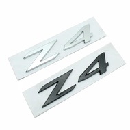 3d ABS Chrome Black Z4 Logo Letters Car Rear Trunk Emblem Badge Decal For BMW Z4 E85 E89 Z4 Sticker 