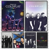 British Rock Band Coldplay Poster Hd Art Print Bedroom Home Decor,No Frame Canvas Painting Gift WKD6