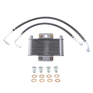 Motorcycle Oil Cooler Oil Engine Radiator Aluminum 125ml Cooling Radiators for 125CC-250CC Motorcycl