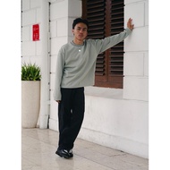 All Around Faded - Tshirt Longsleeve Boxyfit Washed Sage Double Knit 290GSM