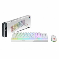 【10週年慶10%回饋】【MSI 微星】GK30 COMBO WHITE電競鍵盤滑鼠組