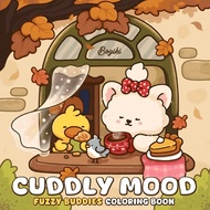 A32] 49 Pages Cuddly Mood Colouring Book PDF - Kids & Adult Colouring eBook