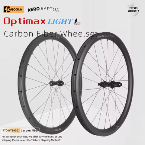 AERORAPTOR OptimaX Carbon Wheelsets Disc Brake Tubeless 700C Bike Wheels Center-Lock High Strength C