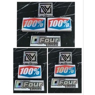 Sticker Hundred Percent 100% CUTTING