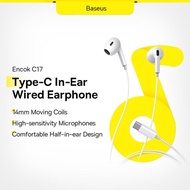 Baseus H17/C17 Lateral Encok In-Ear Wired Earphones With Mic For Phone Laptop