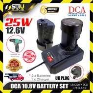 DCA LB1220-4 / LB12204 / FFCL12-9 / FFCL129 10.8V Battery 2.0Ah & Charger 25W (SOLO / SET)
