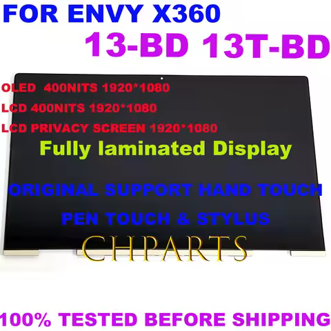 13.3“ FHD For HP ENVY 13-BD 13T-BD 13-bd0011NW 13-bd0002UR 13-bd000NA M44568-001 LCD Touch Screen 10